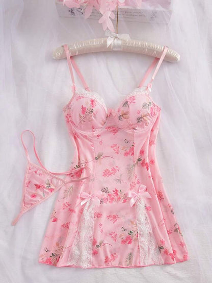 pink negligees lingerie dress