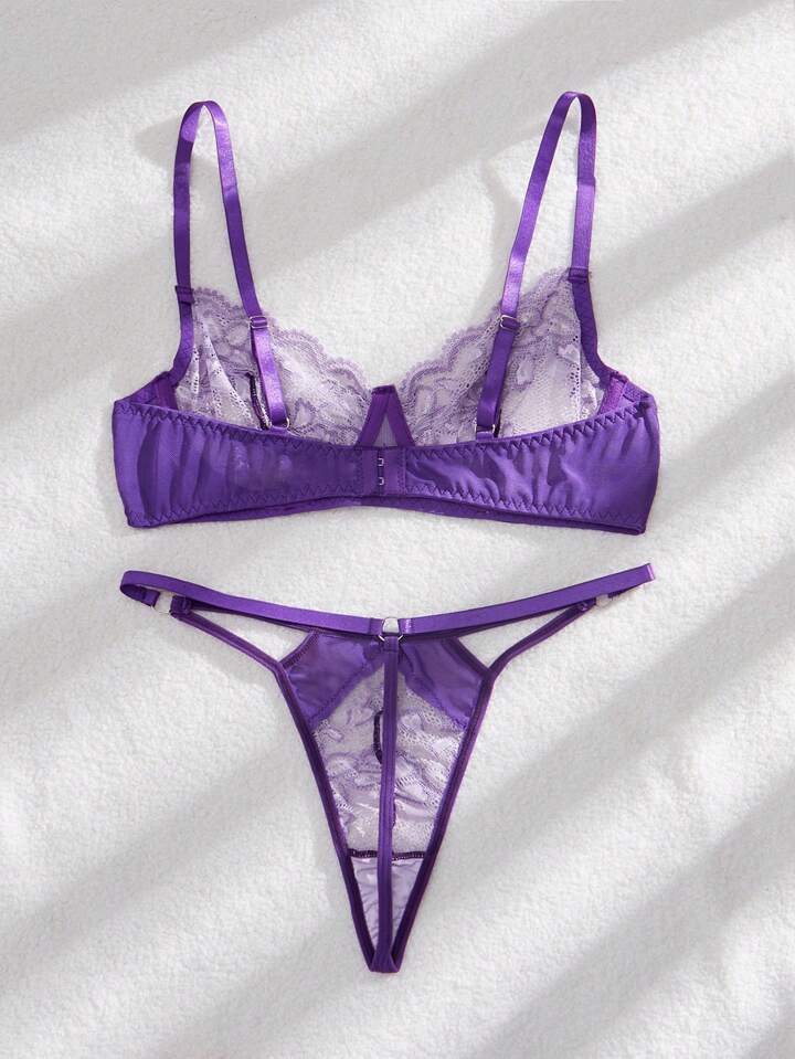 purple lingerie