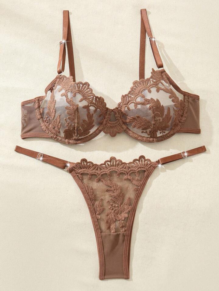 brown lingerie