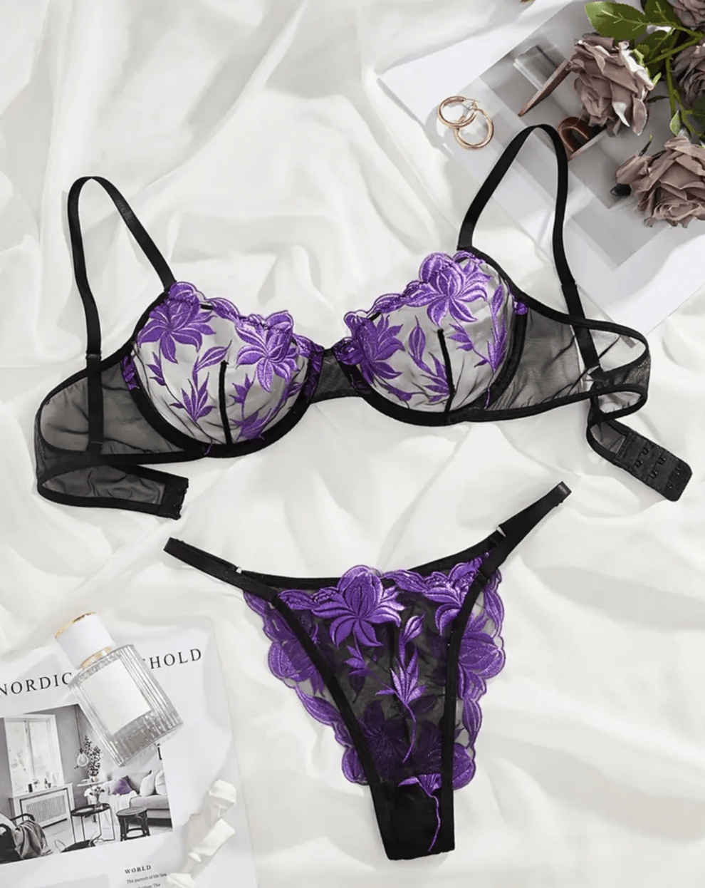 Sheer Intimates Mesh Lingerie Set – Self Care Shop