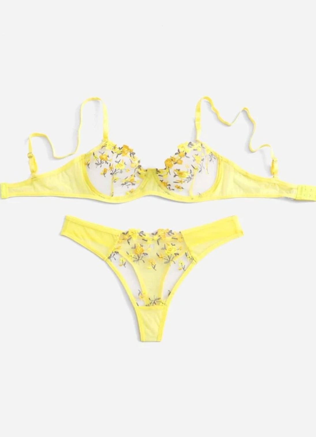 Yellow lingerie
