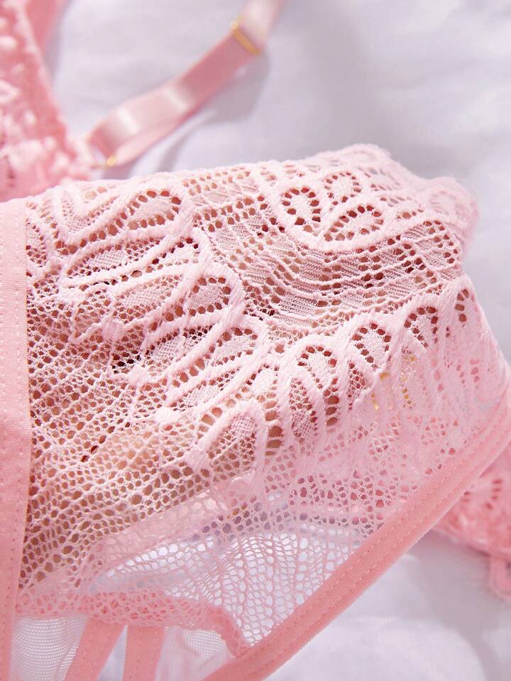 sexy lace pink underwear