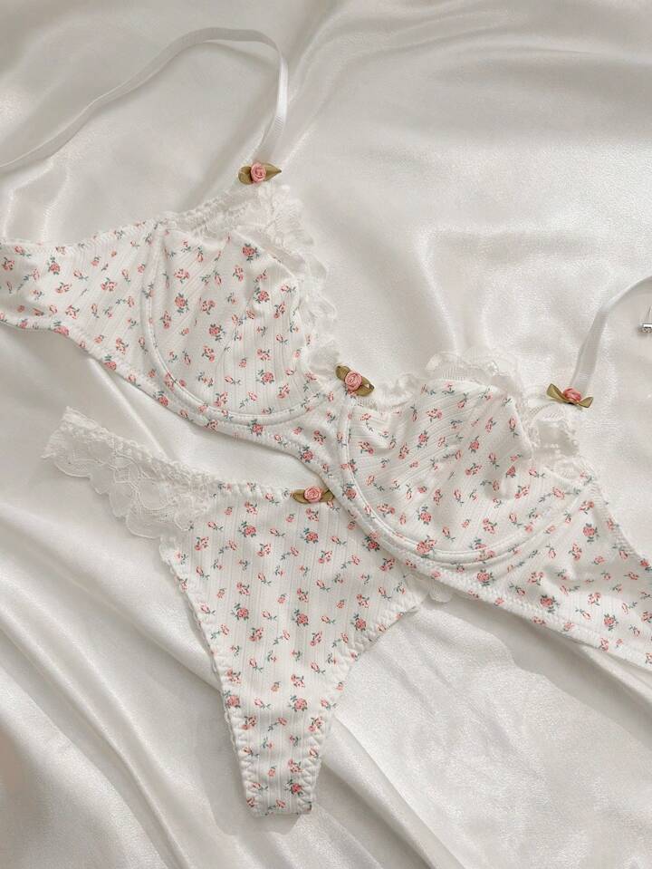 white bra and panty set