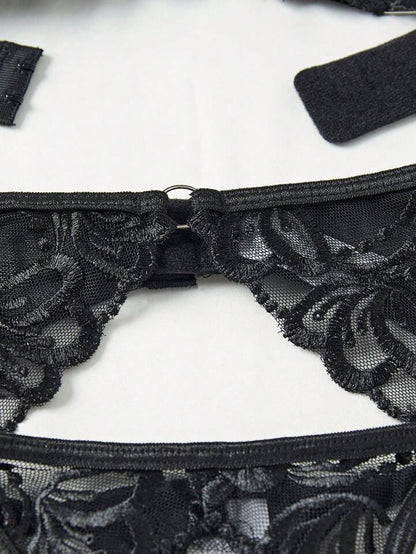 black lace garter