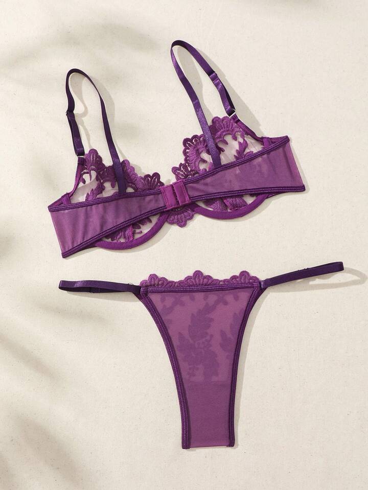 purple lingerie