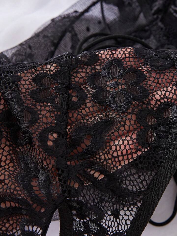 black lace lingerie