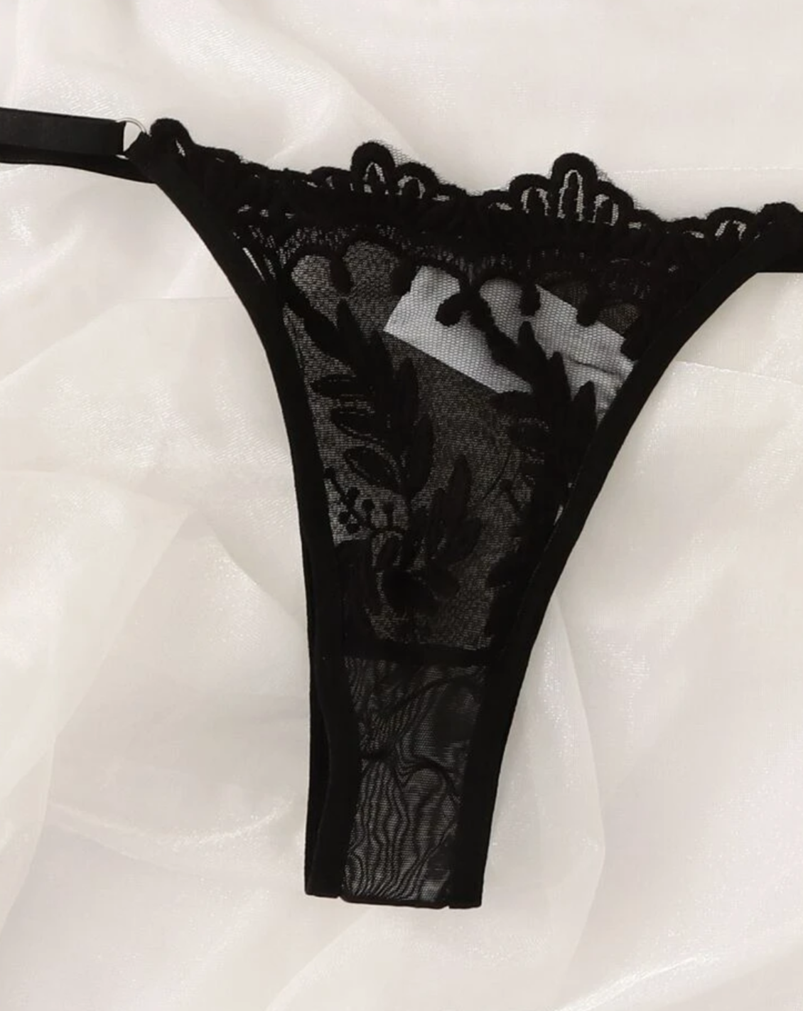 black thong lingerie
