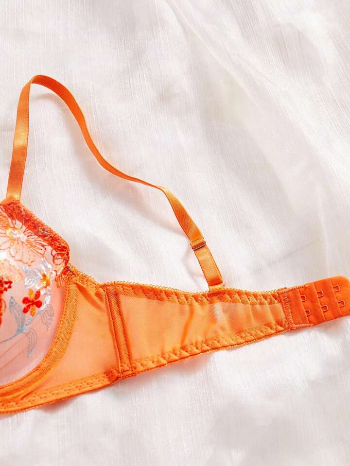 orange bralette lingerie