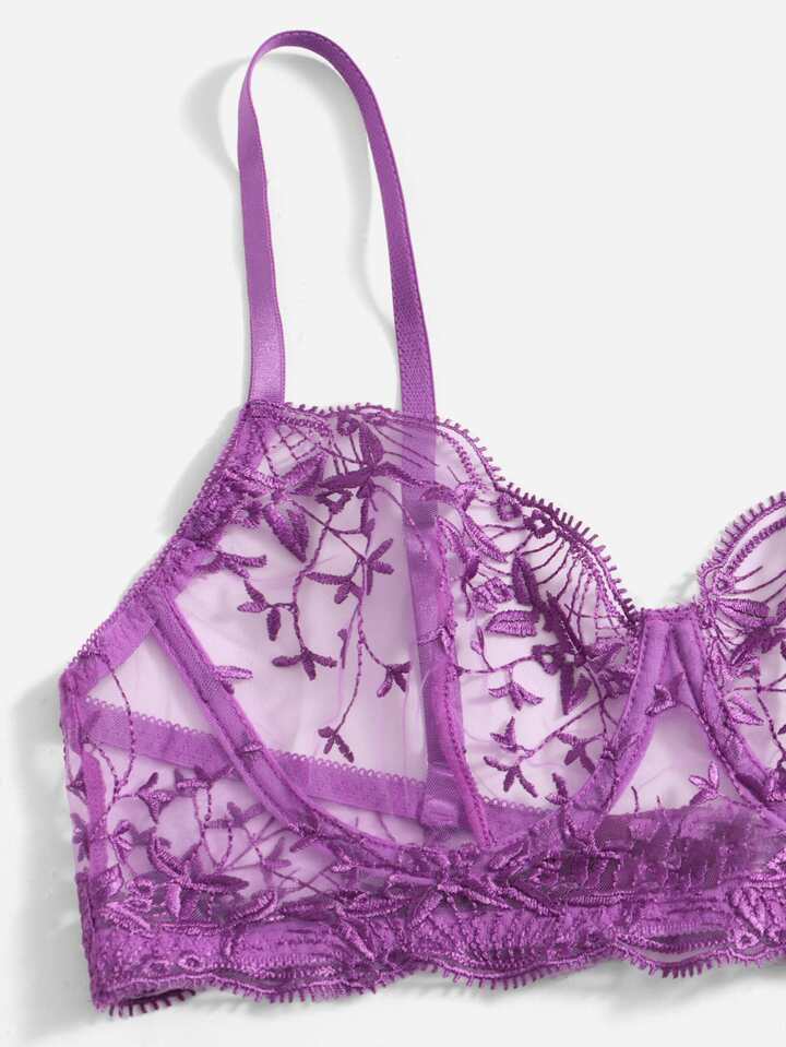 purple bra lingerie