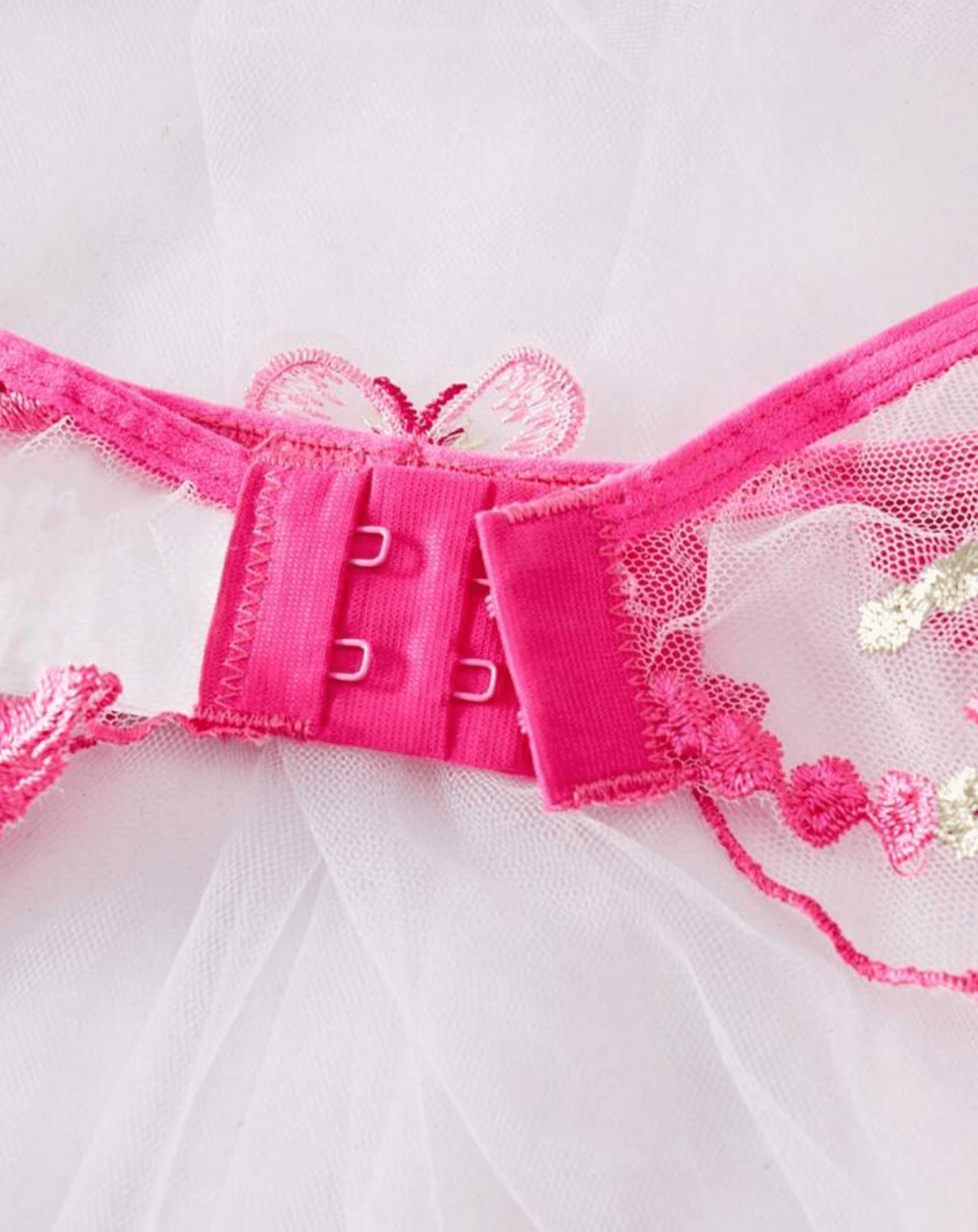 pink lace bra strap adjustable