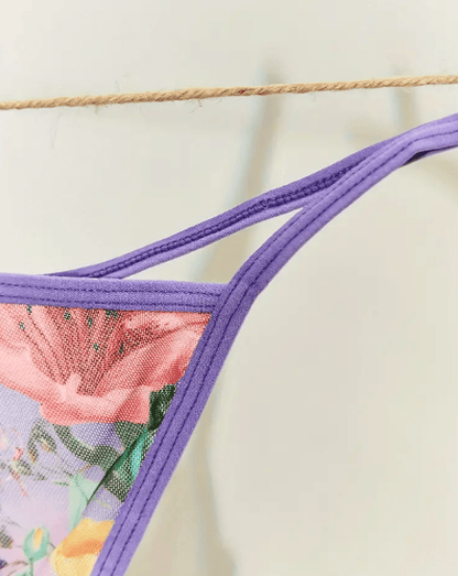sexy underwear purple thong