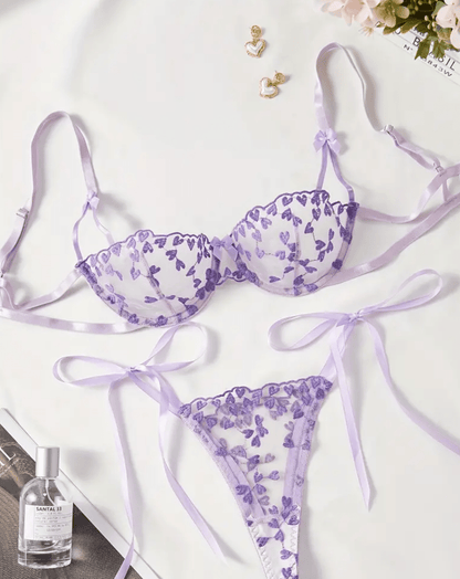 light purple lingerie set