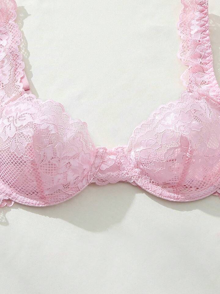 soft pink bralette lingerie