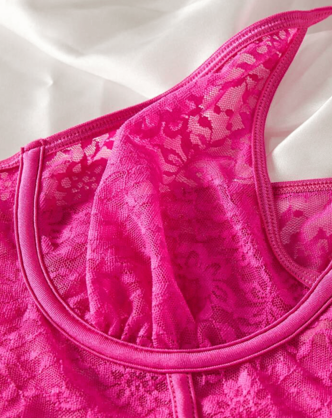 pink lace lingerie