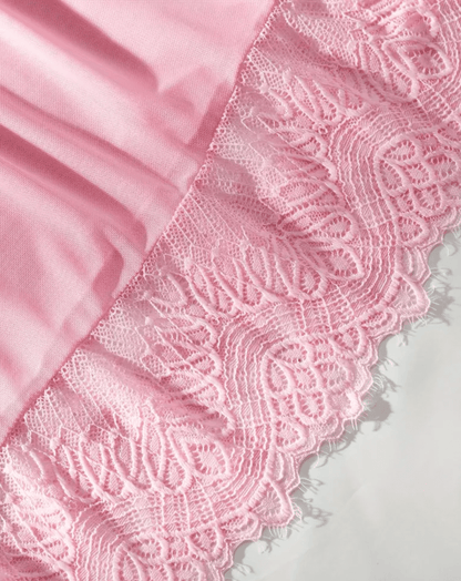 pink lace lingerie dress fabric