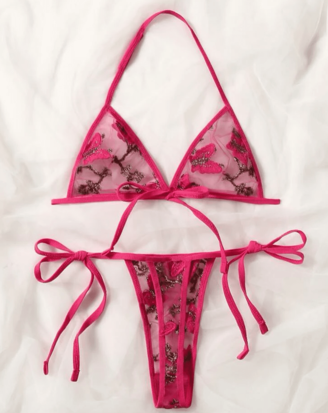 hot pink lingerie