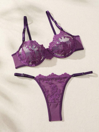 purple lingerie for women