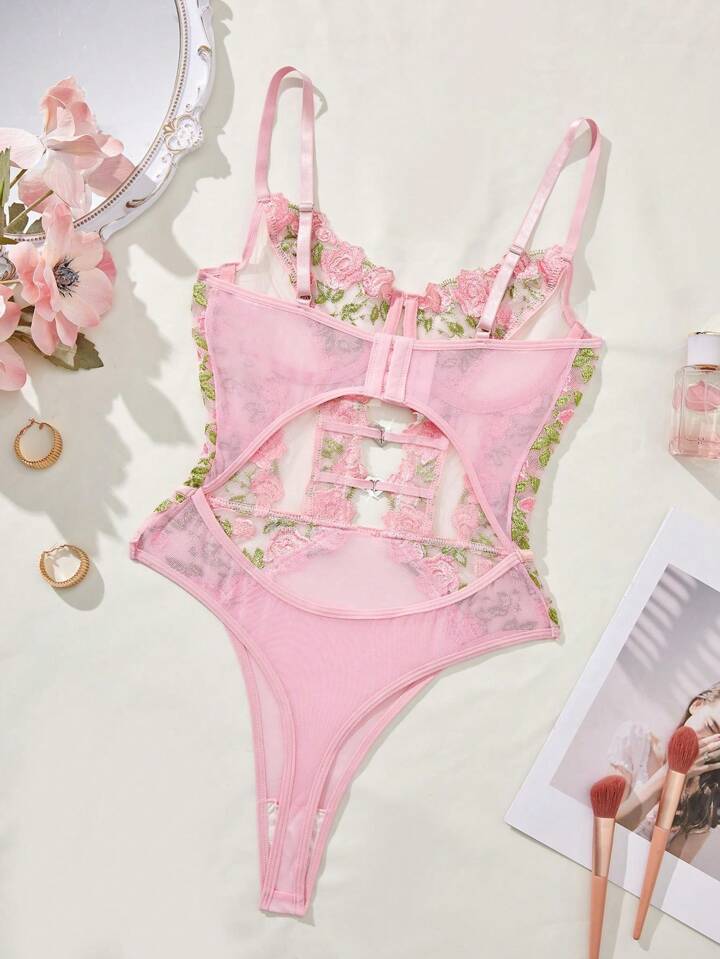 pink bodysuit lingerie