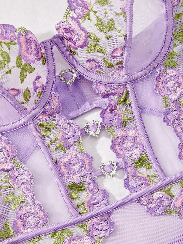 purple bralette corset lace lingerie