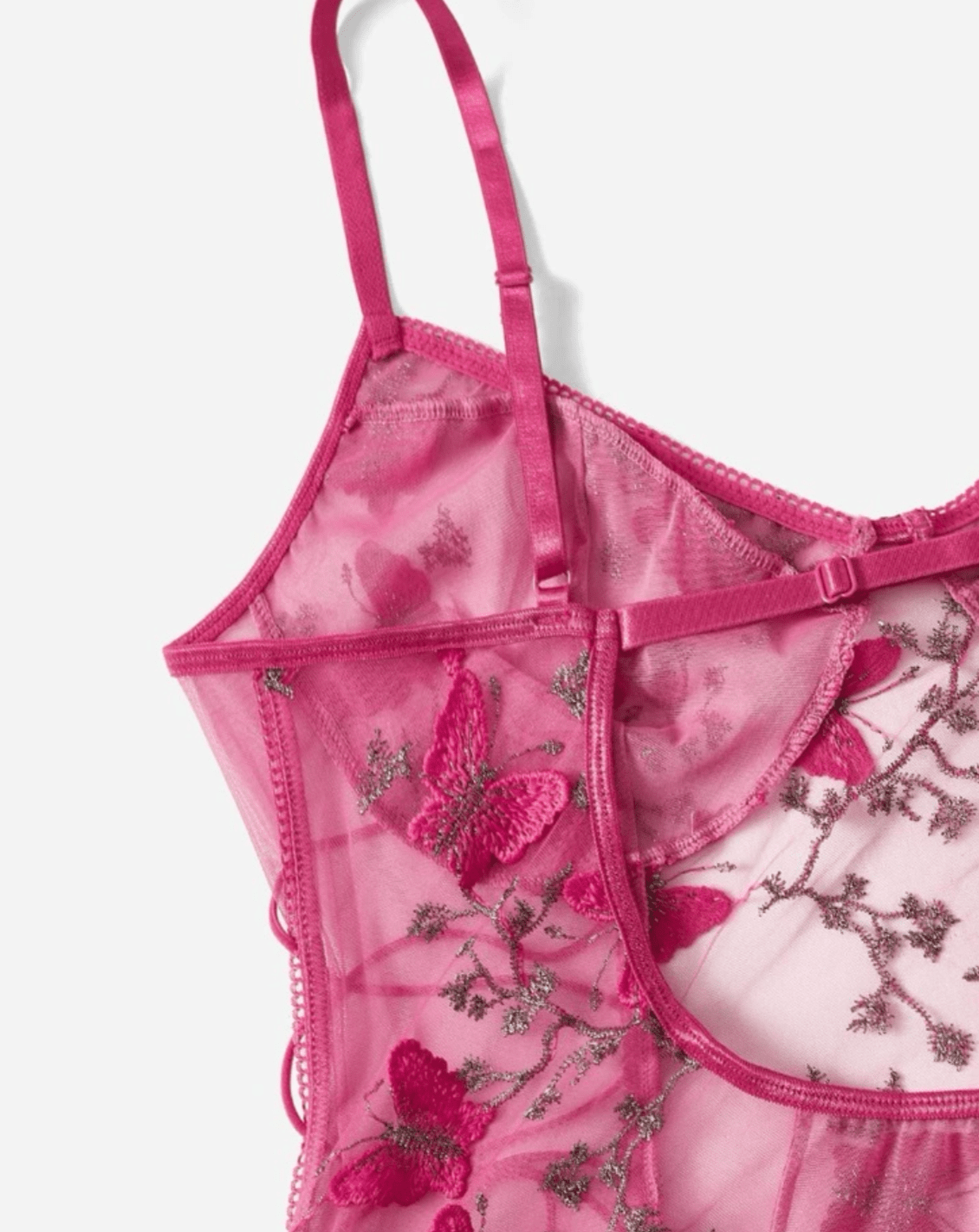 pink lace bodysuit 