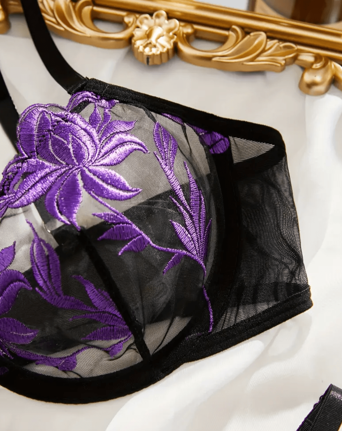 purple intimates bralette sheer