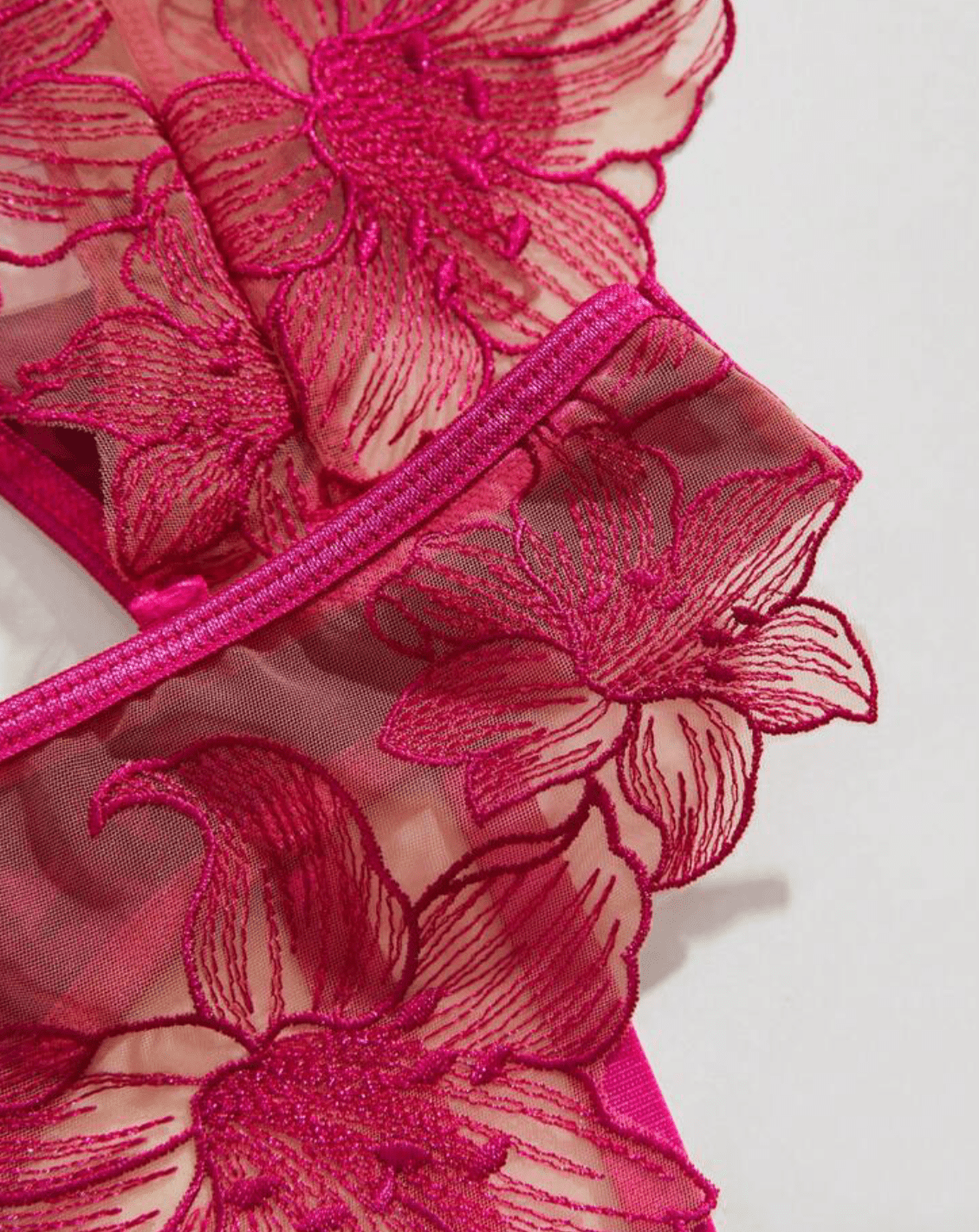 embroidered lingerie floral lace fabric