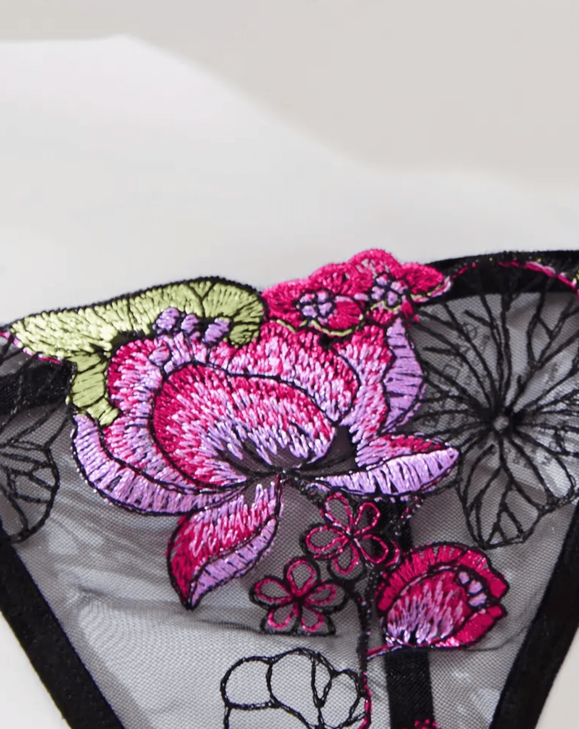 embroidered thong lingerie intimates