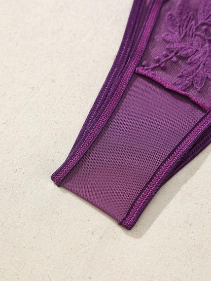 purple sexy underwear