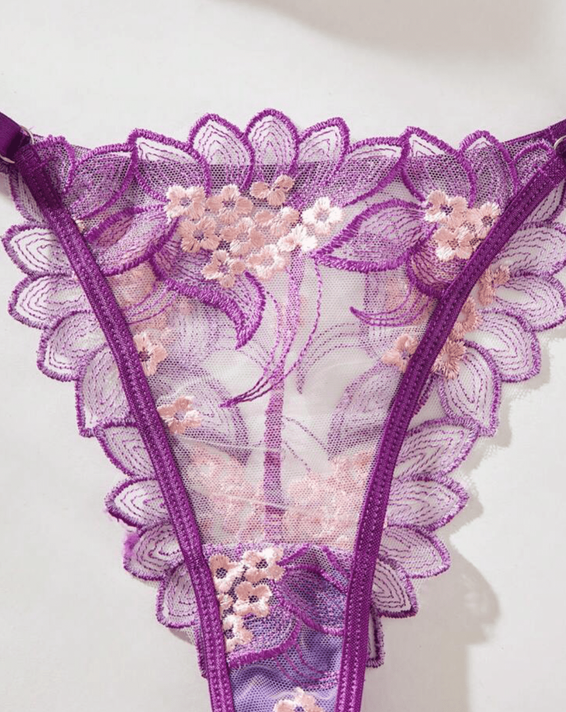 purple thong lingerie intimates