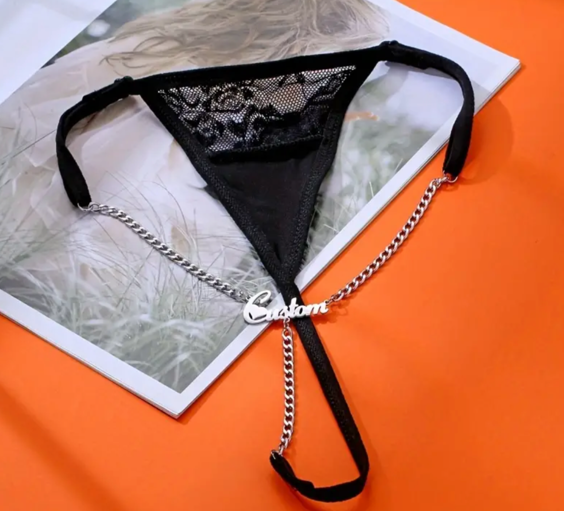 sexy underwear custom thong with name