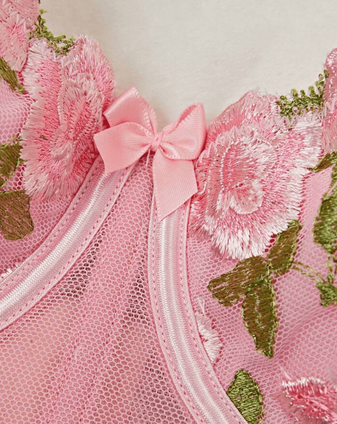 pink bow on shirt