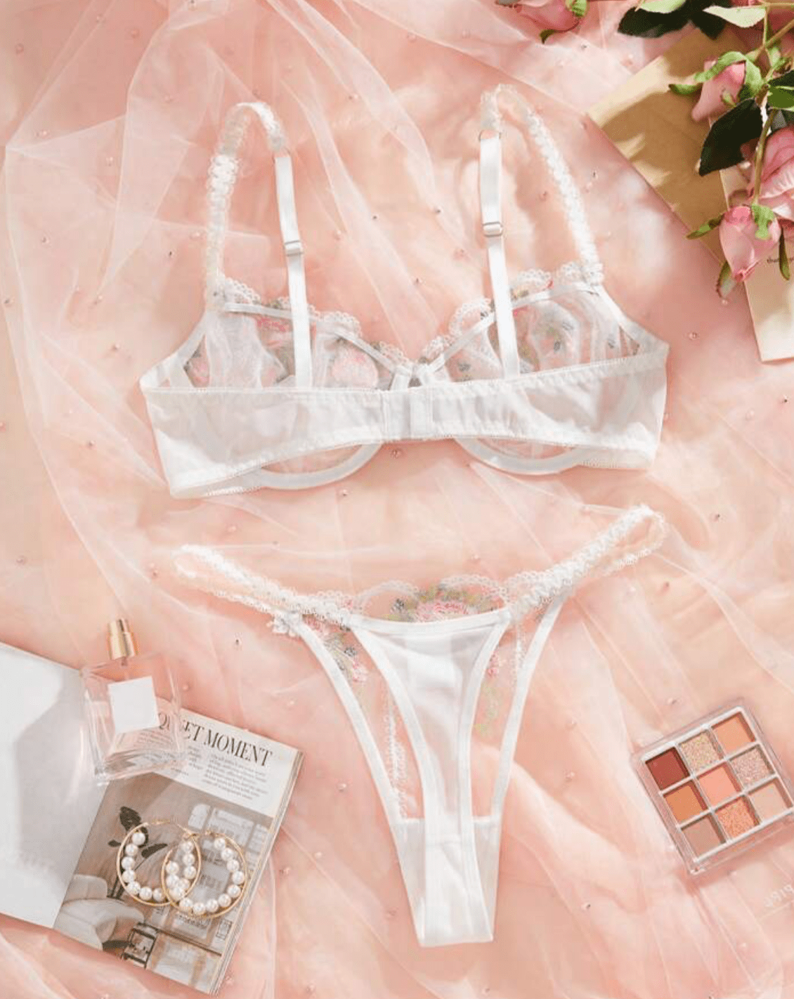 white lingerie set