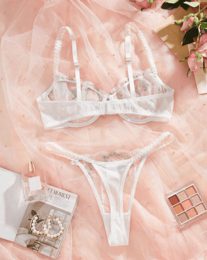 white lingerie set