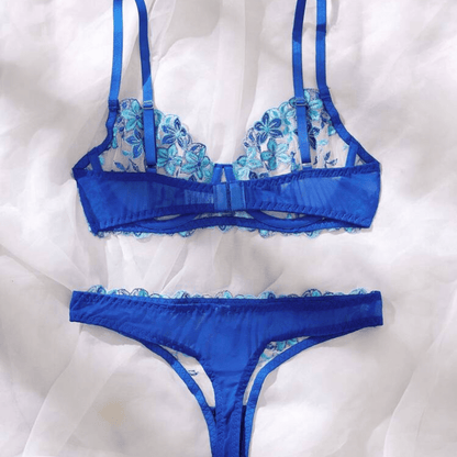 blue lingerie set