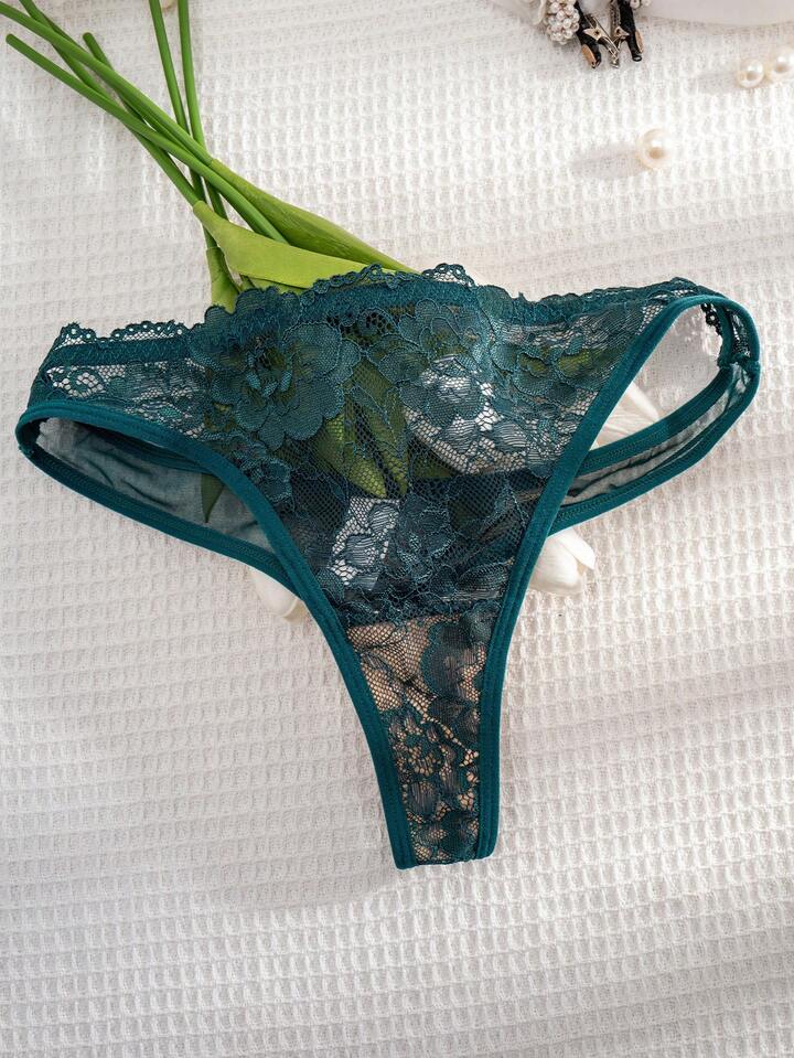 Sheer Lace Bra and Panty Set