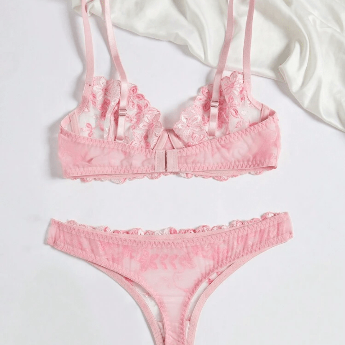 pink lingerie set