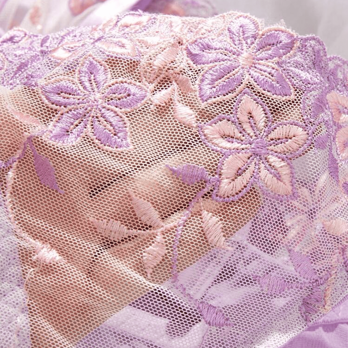 Purple Lingerie Romantic Bra & Panty Set with Underwire – Self Care Shop