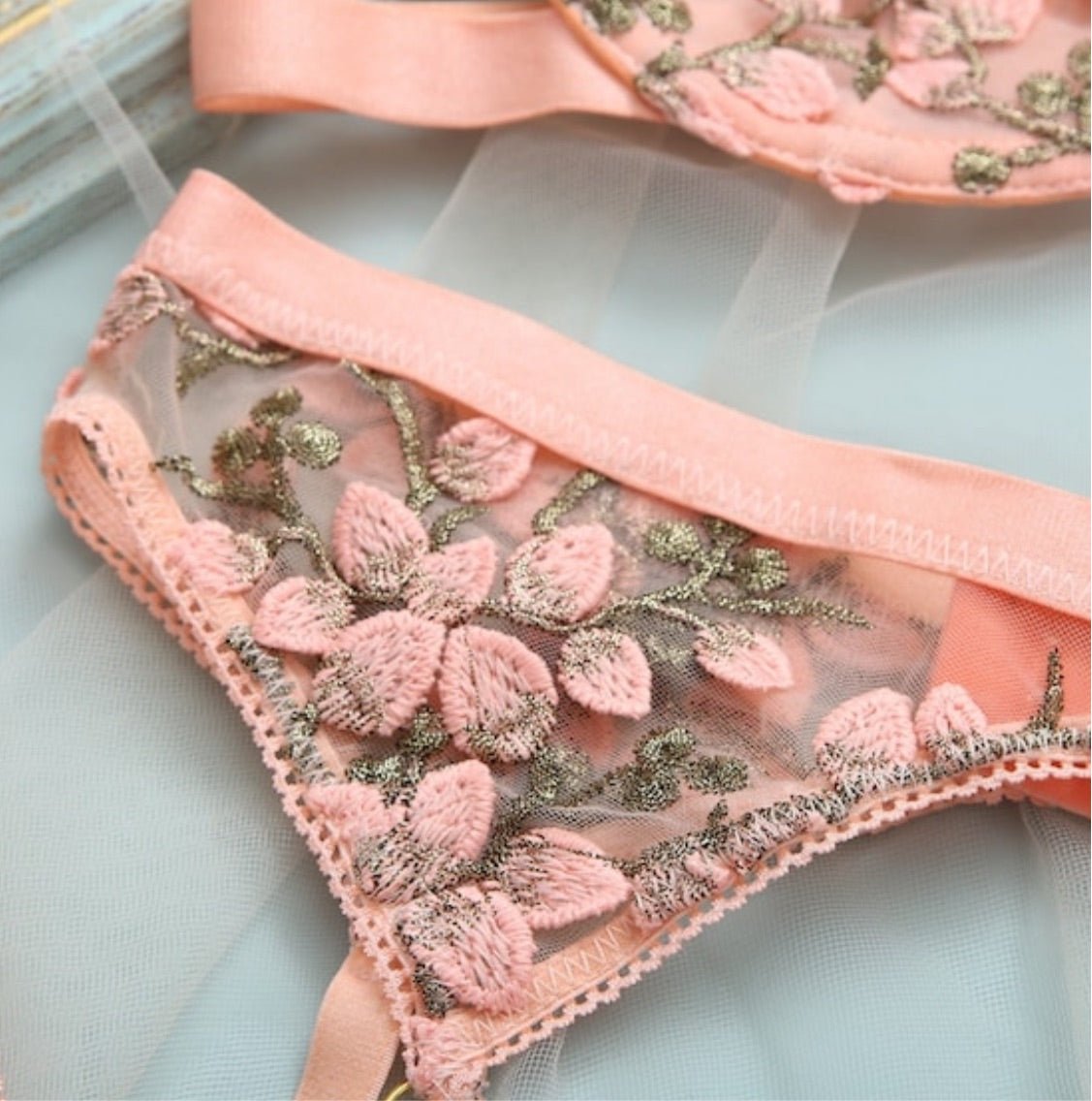 embroidered lingerie
